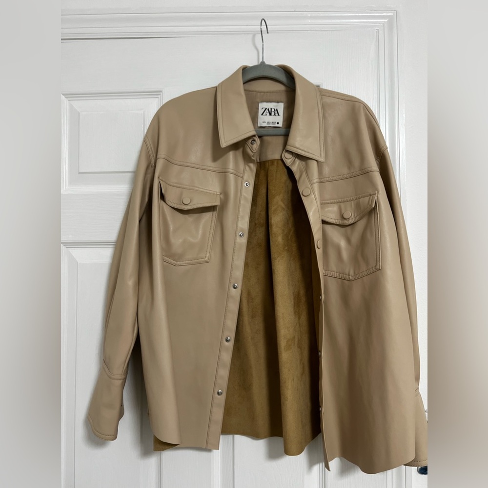 Zara leather jacket